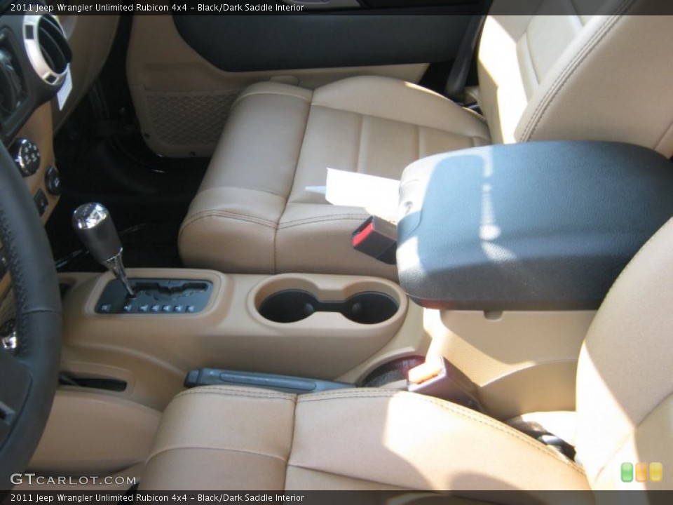 Black/Dark Saddle Interior Photo for the 2011 Jeep Wrangler Unlimited Rubicon 4x4 #50338658