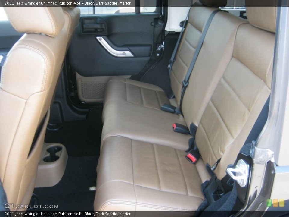Black/Dark Saddle Interior Photo for the 2011 Jeep Wrangler Unlimited Rubicon 4x4 #50338703
