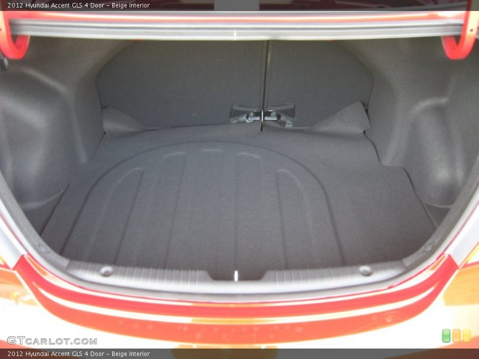 Beige Interior Trunk for the 2012 Hyundai Accent GLS 4 Door #50339298