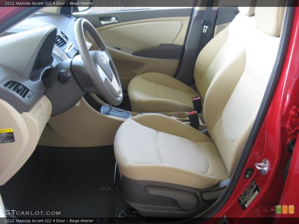 Beige Interior Photo for the 2012 Hyundai Accent GLS 4 Door #50339330