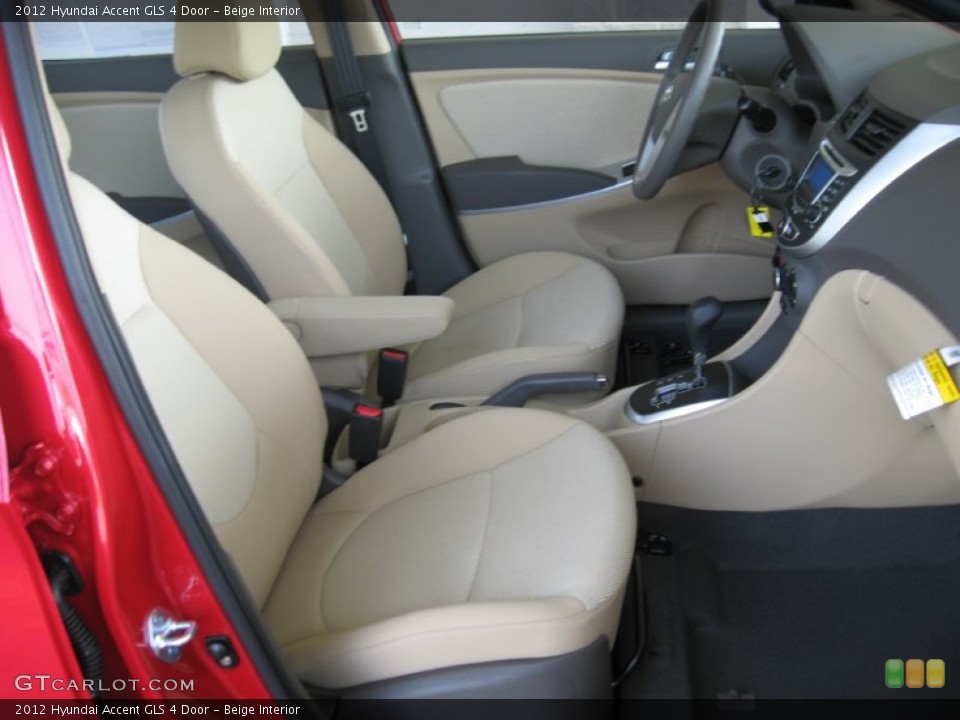 Beige Interior Photo for the 2012 Hyundai Accent GLS 4 Door #50339422