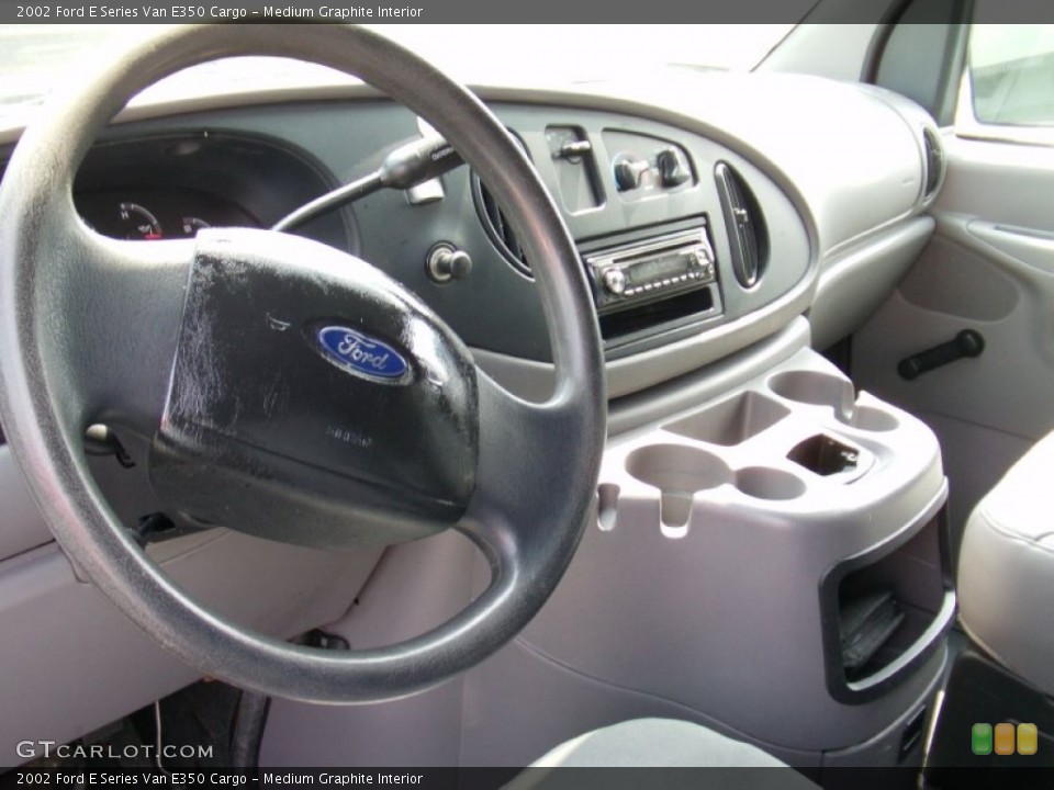 Medium Graphite Interior Dashboard for the 2002 Ford E Series Van E350 Cargo #50339654