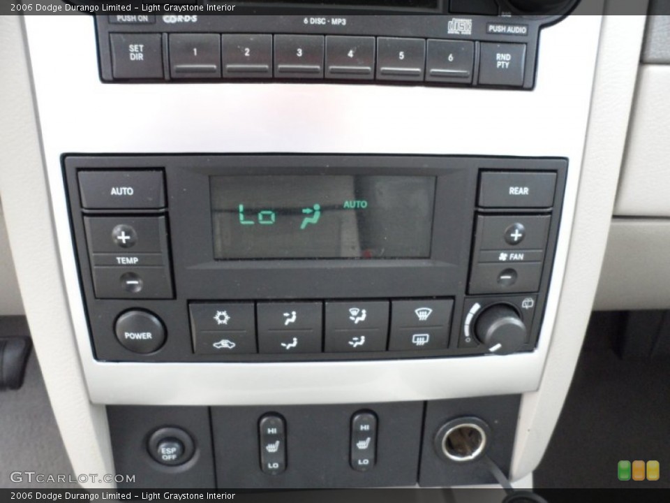 Light Graystone Interior Controls for the 2006 Dodge Durango Limited #50340299