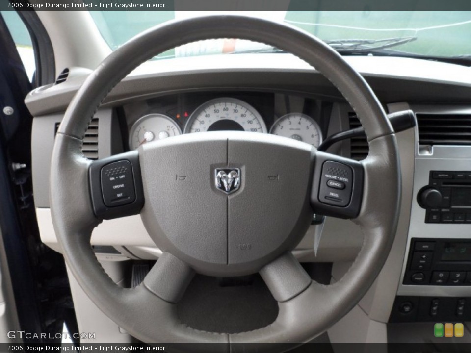 Light Graystone Interior Steering Wheel for the 2006 Dodge Durango Limited #50340328