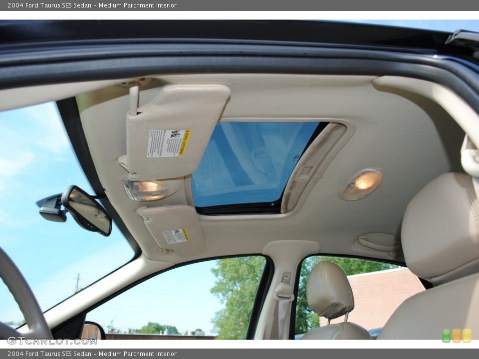 Medium Parchment Interior Sunroof for the 2004 Ford Taurus SES Sedan #50341378