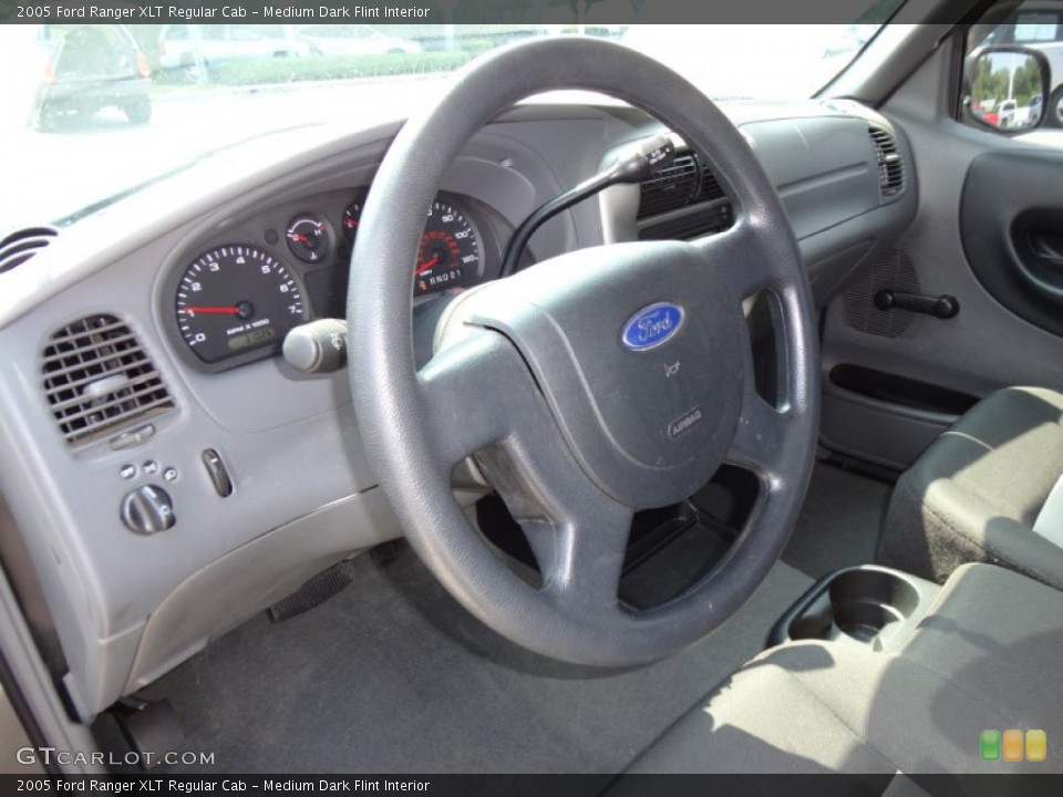 Medium Dark Flint Interior Steering Wheel for the 2005 Ford Ranger XLT Regular Cab #50341460