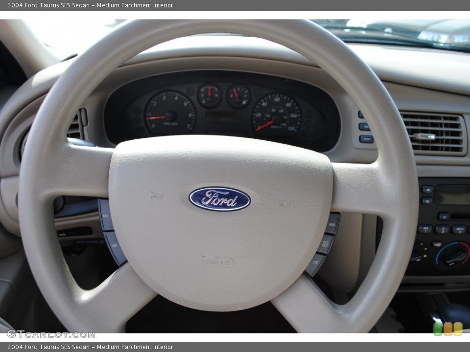 Medium Parchment Interior Steering Wheel for the 2004 Ford Taurus SES Sedan #50341502