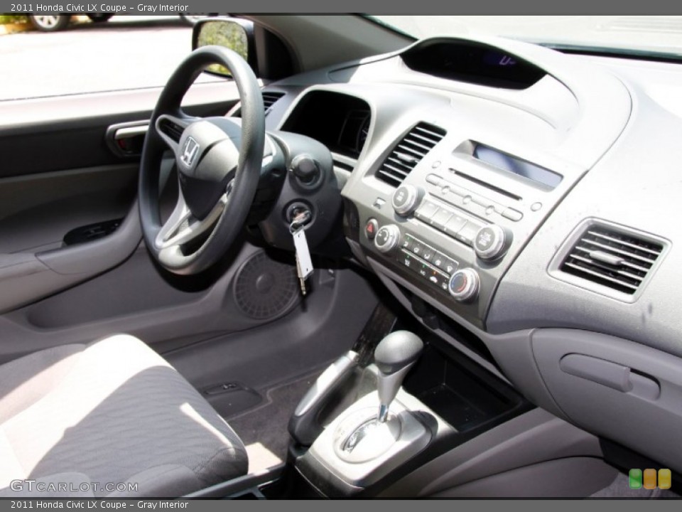 Gray Interior Dashboard for the 2011 Honda Civic LX Coupe #50343603