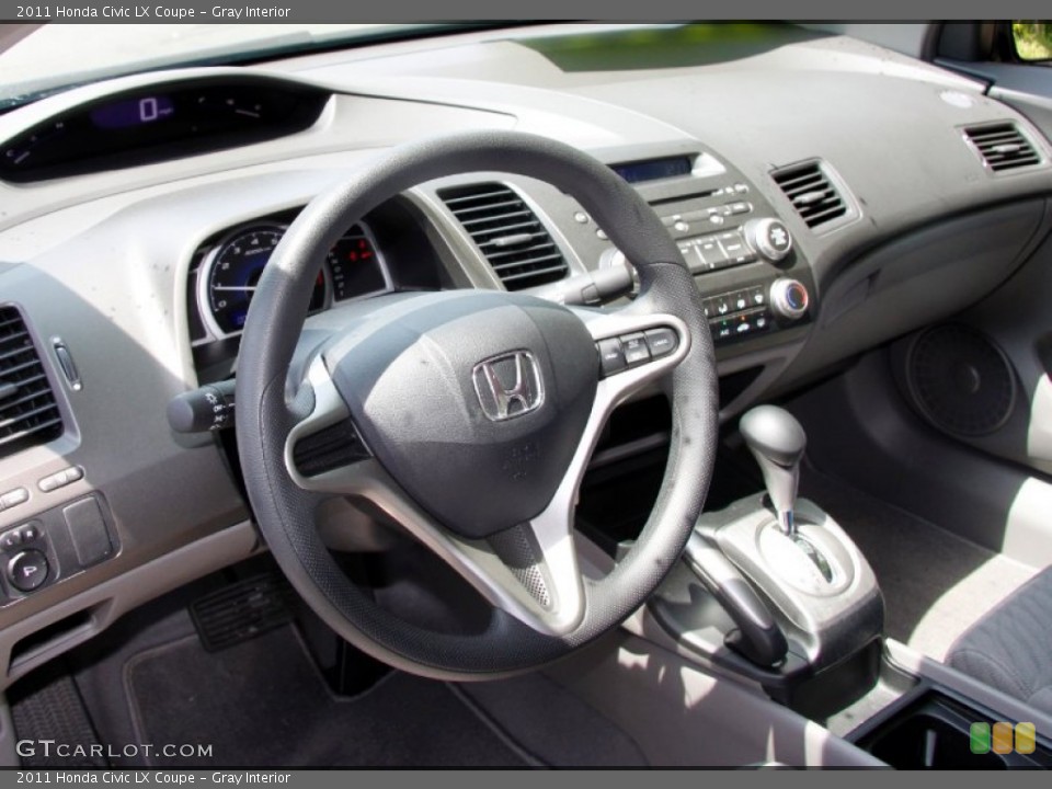 Gray Interior Dashboard for the 2011 Honda Civic LX Coupe #50343702