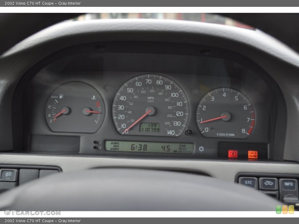 Gray Interior Gauges for the 2002 Volvo C70 HT Coupe #50345487