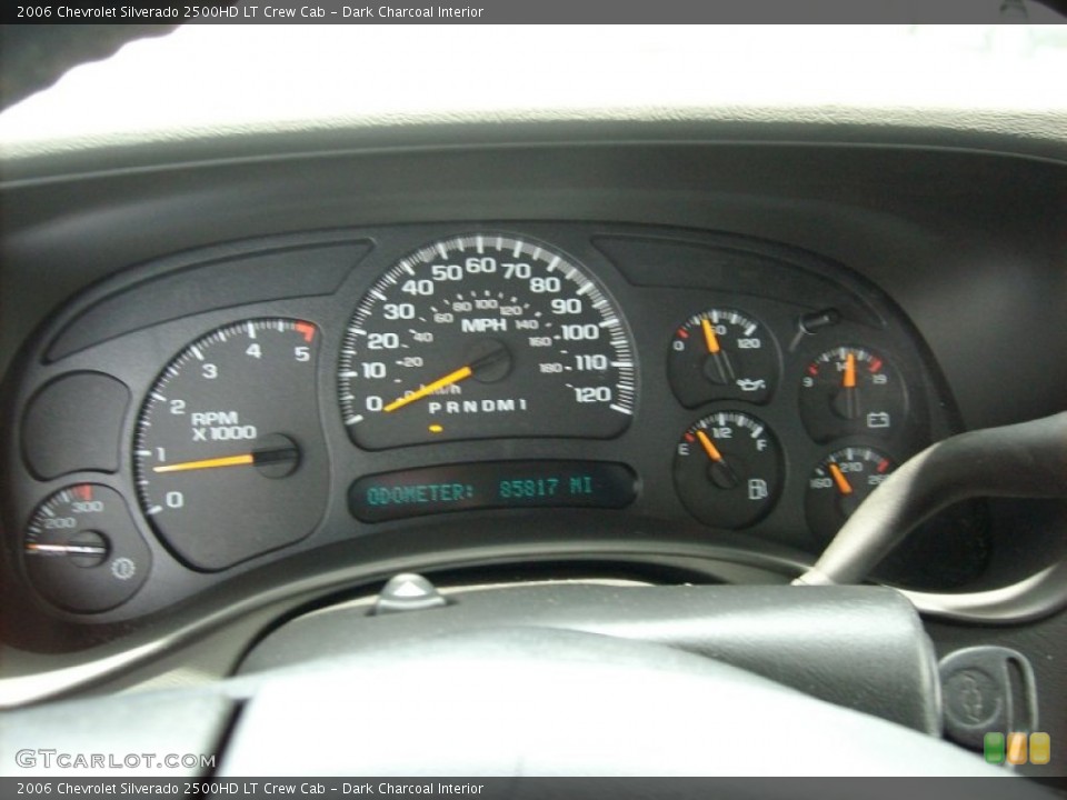 Dark Charcoal Interior Gauges for the 2006 Chevrolet Silverado 2500HD LT Crew Cab #50346480