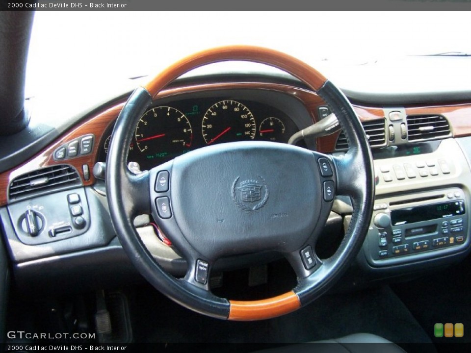 Black Interior Steering Wheel for the 2000 Cadillac DeVille DHS #50346852