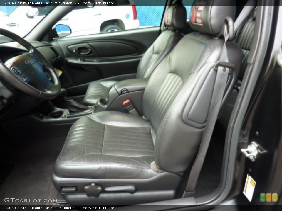 Ebony Black Interior Photo for the 2004 Chevrolet Monte Carlo Intimidator SS #50348151