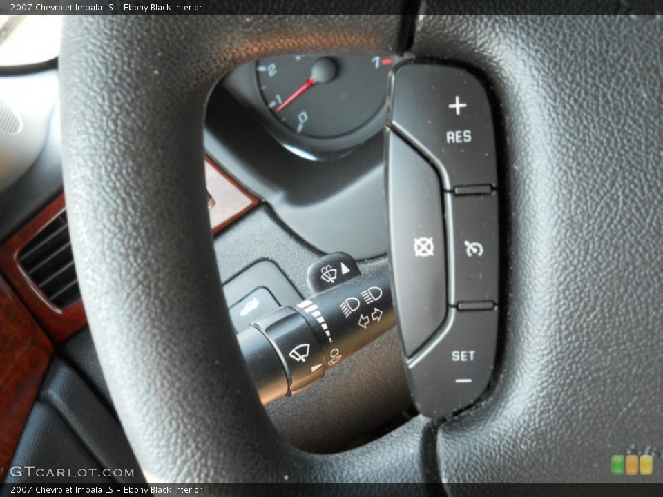 Ebony Black Interior Controls for the 2007 Chevrolet Impala LS #50350872