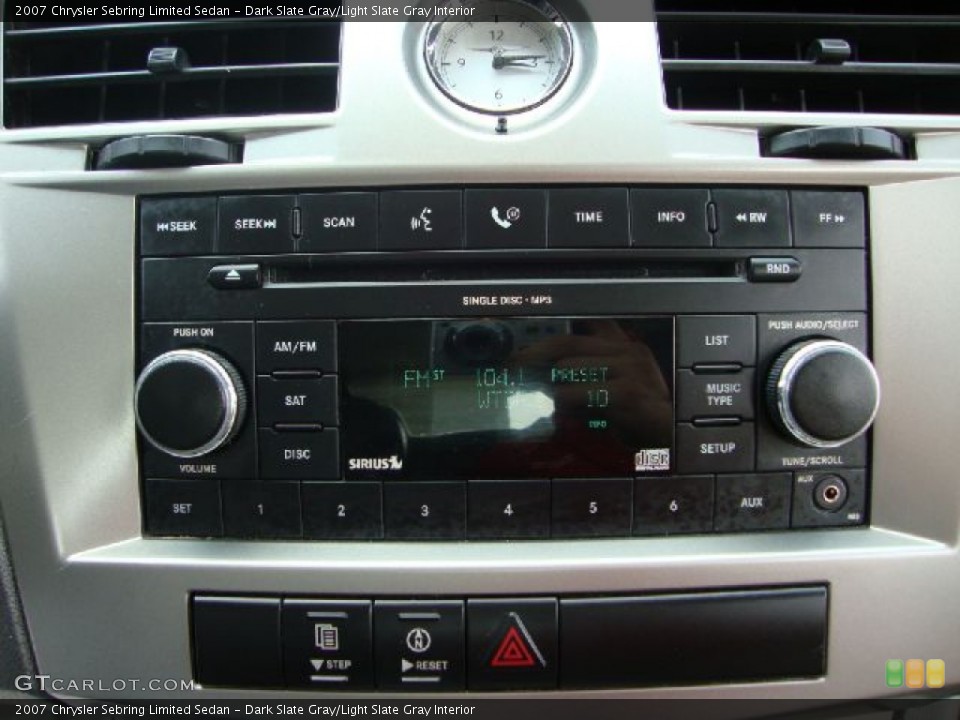 Dark Slate Gray/Light Slate Gray Interior Controls for the 2007 Chrysler Sebring Limited Sedan #50353524