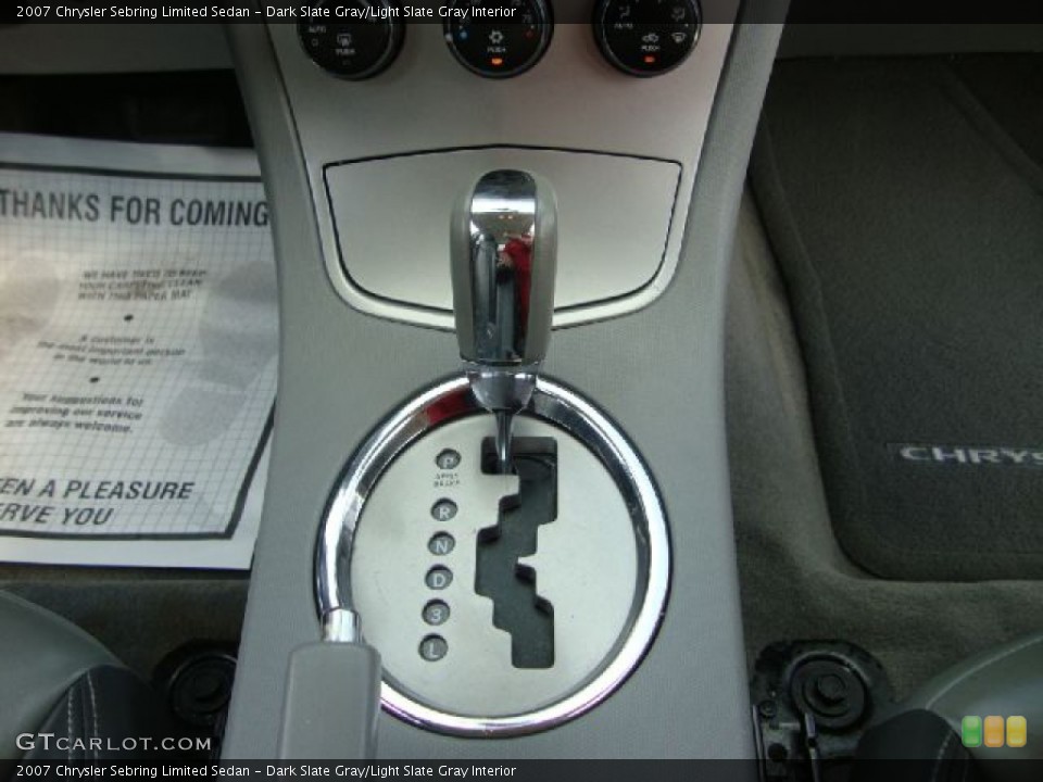 Dark Slate Gray/Light Slate Gray Interior Transmission for the 2007 Chrysler Sebring Limited Sedan #50353563
