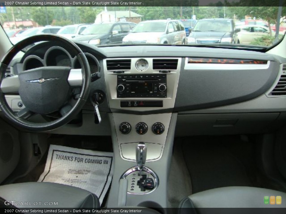 Dark Slate Gray/Light Slate Gray Interior Dashboard for the 2007 Chrysler Sebring Limited Sedan #50353620