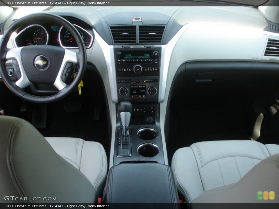 Light Gray/Ebony Interior Dashboard for the 2011 Chevrolet Traverse LTZ AWD #50354388
