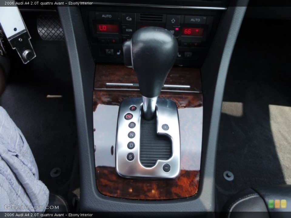 Ebony Interior Transmission for the 2006 Audi A4 2.0T quattro Avant #50355621