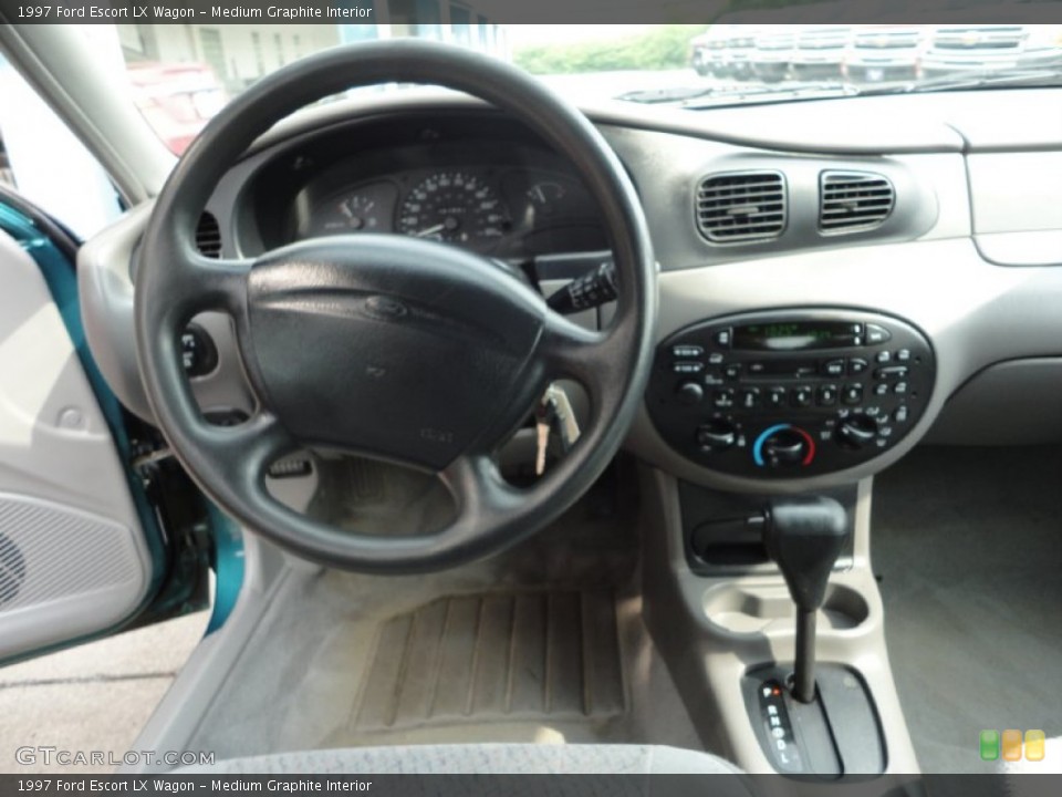 Medium Graphite Interior Dashboard for the 1997 Ford Escort LX Wagon #50357487