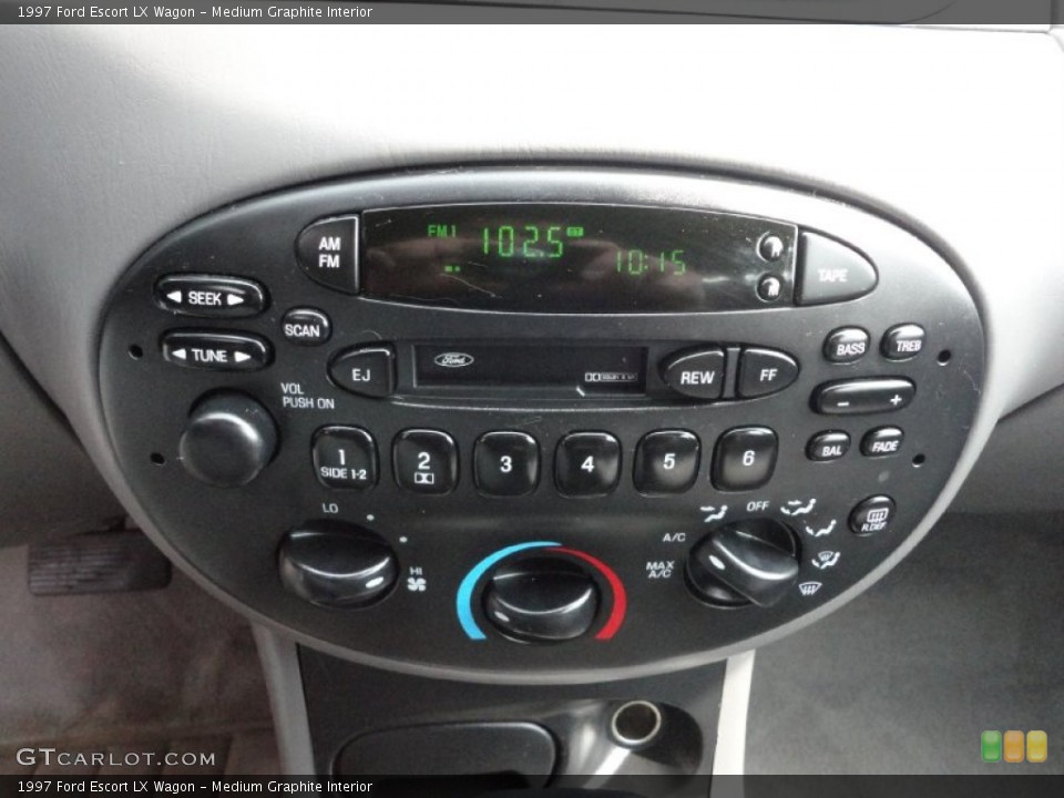 Medium Graphite Interior Controls for the 1997 Ford Escort LX Wagon #50357621