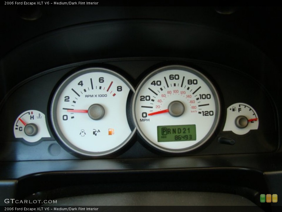 Medium/Dark Flint Interior Gauges for the 2006 Ford Escape XLT V6 #50359512