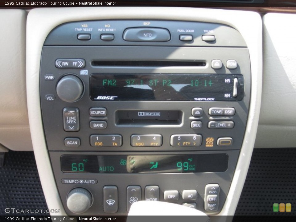 Neutral Shale Interior Controls for the 1999 Cadillac Eldorado Touring Coupe #50359839