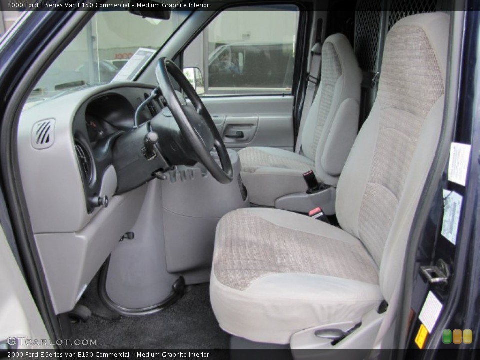 Medium Graphite Interior Photo for the 2000 Ford E Series Van E150 Commercial #50360247