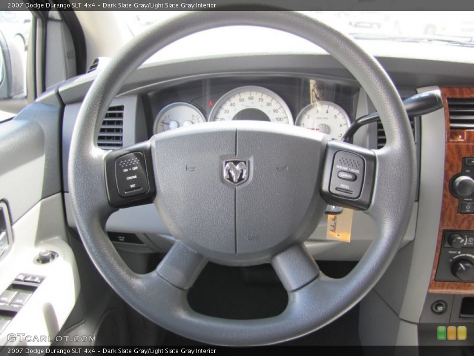 Dark Slate Gray/Light Slate Gray Interior Steering Wheel for the 2007 Dodge Durango SLT 4x4 #50360712