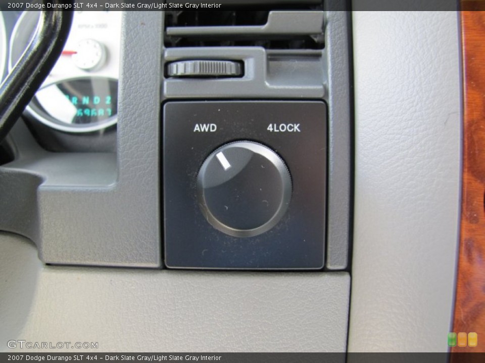 Dark Slate Gray/Light Slate Gray Interior Controls for the 2007 Dodge Durango SLT 4x4 #50360818