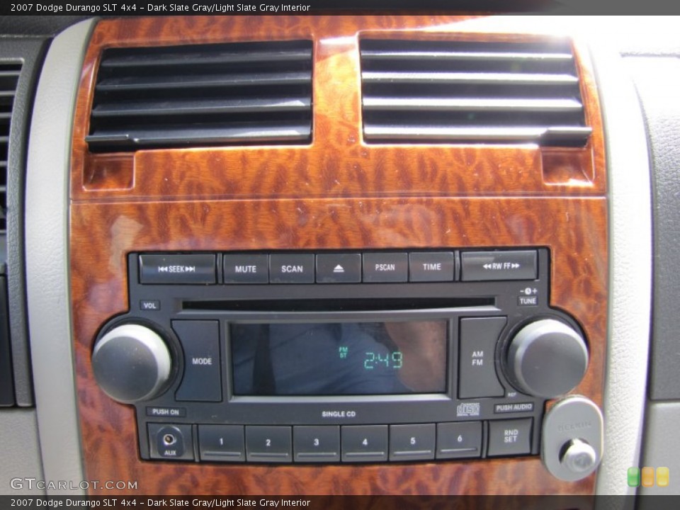 Dark Slate Gray/Light Slate Gray Interior Controls for the 2007 Dodge Durango SLT 4x4 #50360844