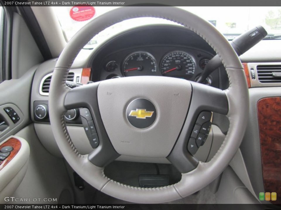 Dark Titanium/Light Titanium Interior Steering Wheel for the 2007 Chevrolet Tahoe LTZ 4x4 #50361780