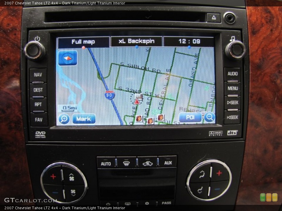 Dark Titanium/Light Titanium Interior Navigation for the 2007 Chevrolet Tahoe LTZ 4x4 #50361918