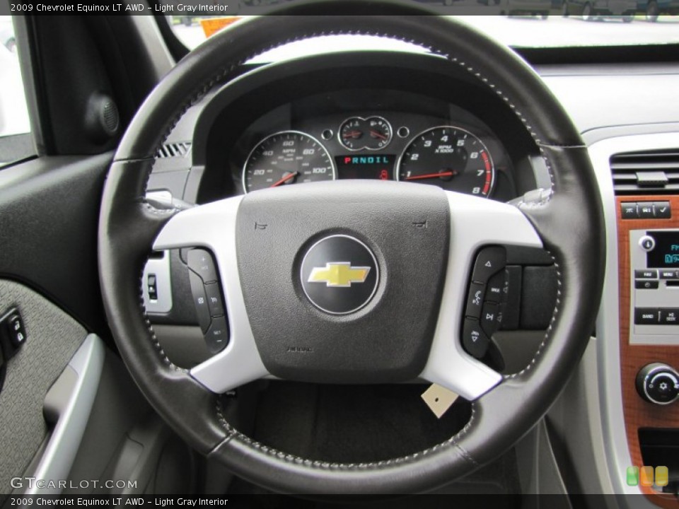 Light Gray Interior Steering Wheel for the 2009 Chevrolet Equinox LT AWD #50362416