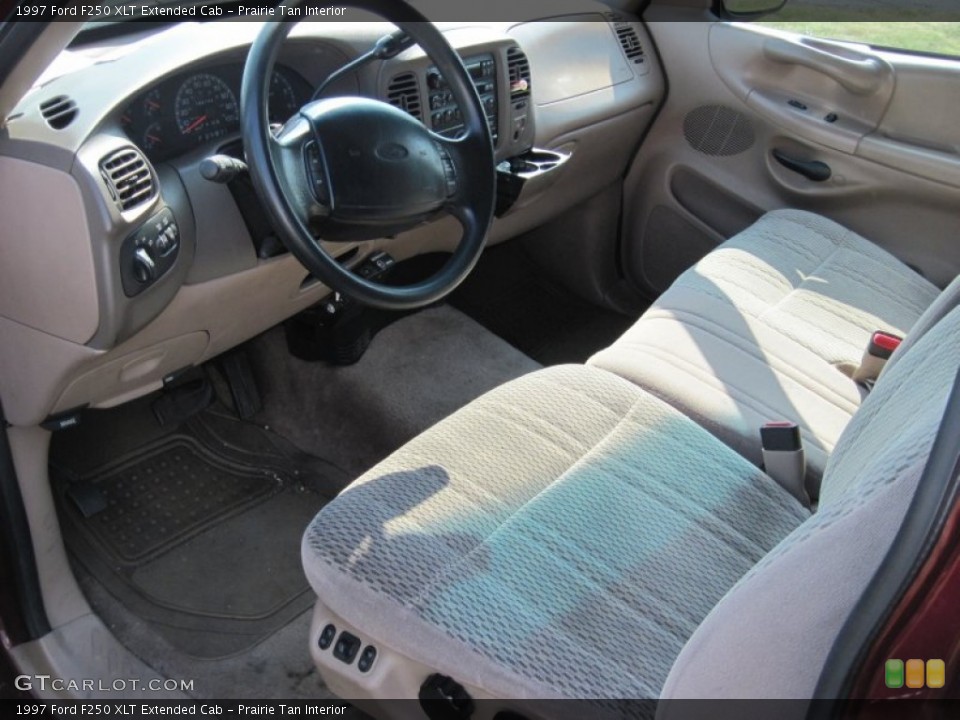 Prairie Tan Interior Prime Interior for the 1997 Ford F250 XLT Extended Cab #50364714