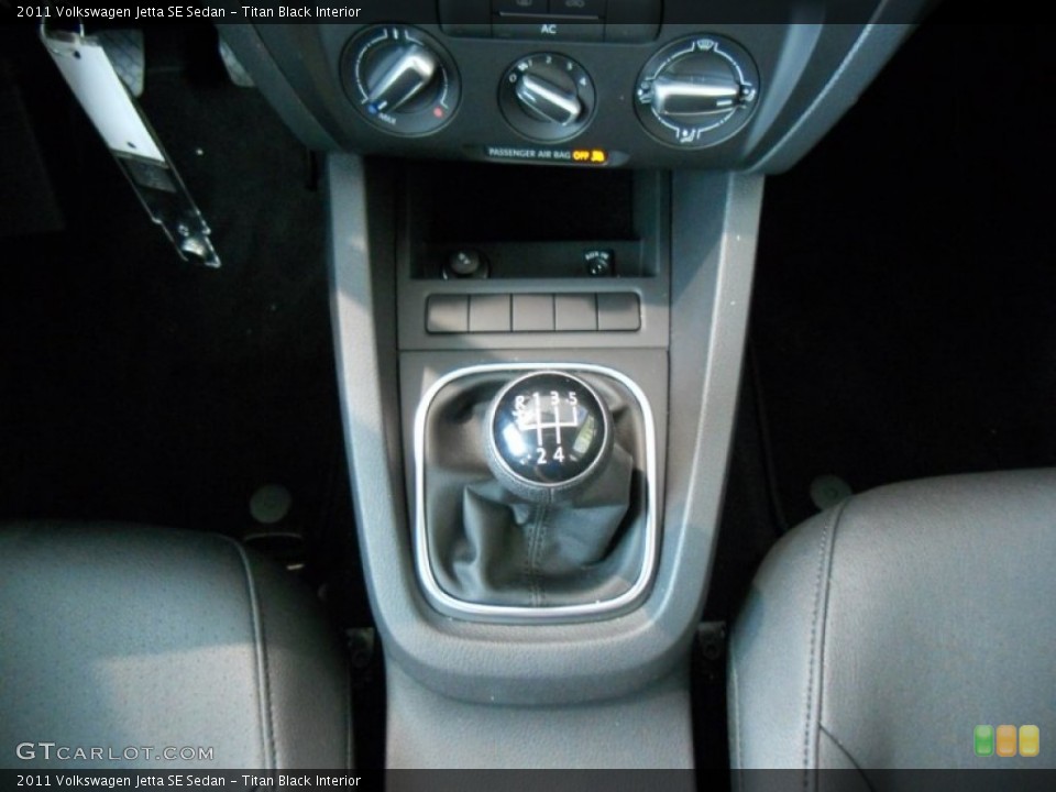 Titan Black Interior Transmission for the 2011 Volkswagen Jetta SE Sedan #50365144