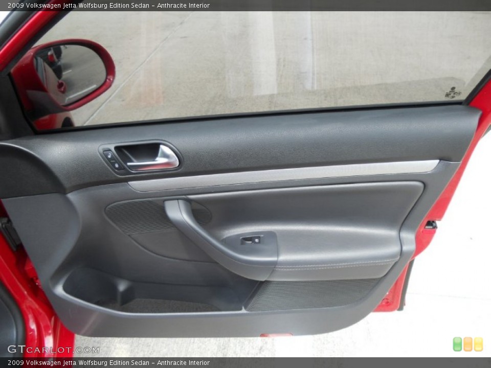 Anthracite Interior Door Panel for the 2009 Volkswagen Jetta Wolfsburg Edition Sedan #50367039