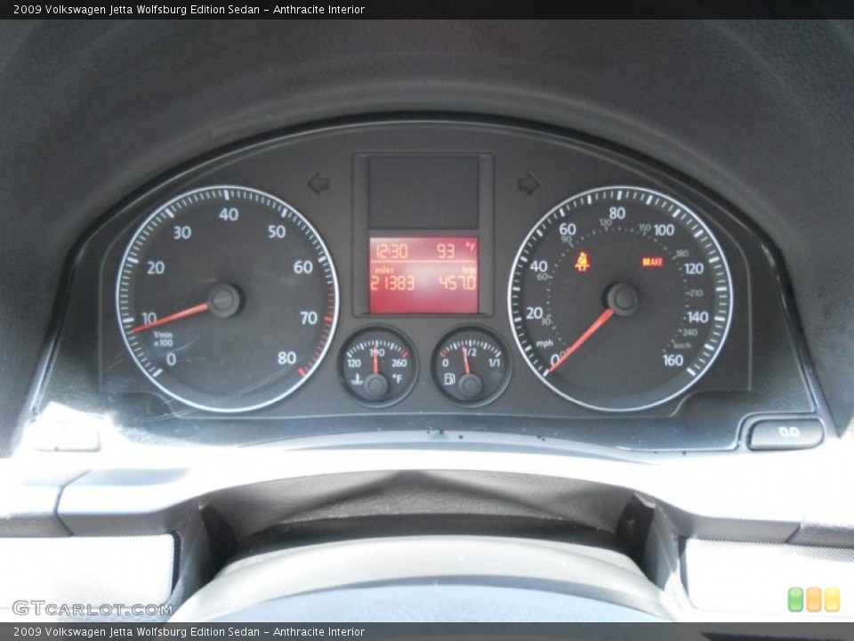 Anthracite Interior Gauges for the 2009 Volkswagen Jetta Wolfsburg Edition Sedan #50367177