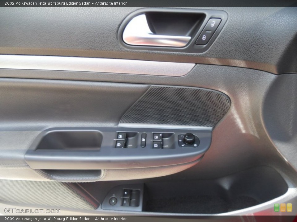 Anthracite Interior Door Panel for the 2009 Volkswagen Jetta Wolfsburg Edition Sedan #50367197