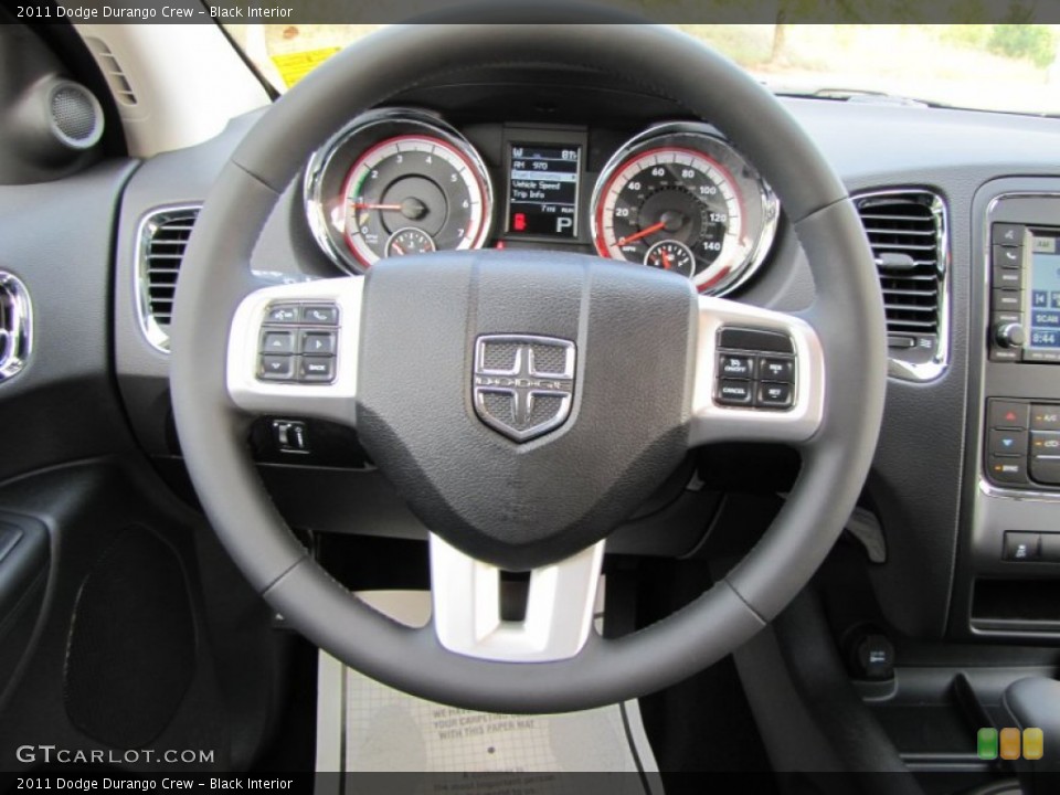 Black Interior Steering Wheel for the 2011 Dodge Durango Crew #50368098