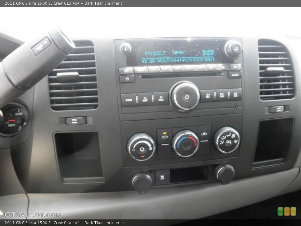 Dark Titanium Interior Controls for the 2011 GMC Sierra 1500 SL Crew Cab 4x4 #50368614