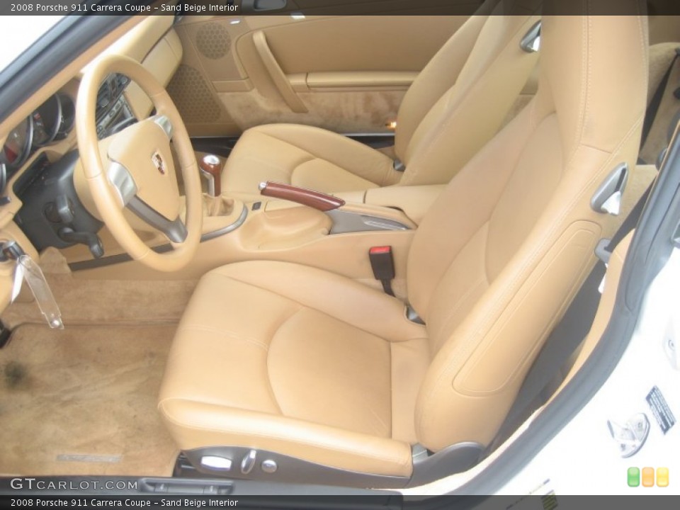 Sand Beige Interior Photo for the 2008 Porsche 911 Carrera Coupe #50369508