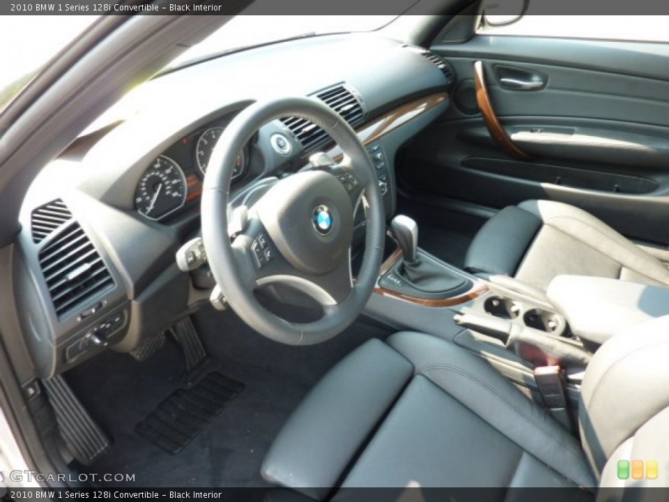 Black Interior Photo for the 2010 BMW 1 Series 128i Convertible #50369529