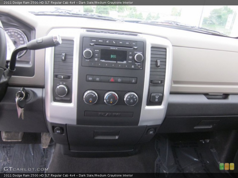 Dark Slate/Medium Graystone Interior Controls for the 2011 Dodge Ram 2500 HD SLT Regular Cab 4x4 #50370084