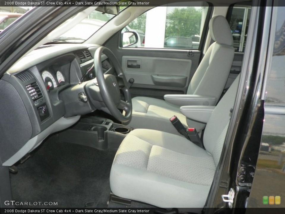 Dark Slate Gray/Medium Slate Gray Interior Photo for the 2008 Dodge Dakota ST Crew Cab 4x4 #50374740