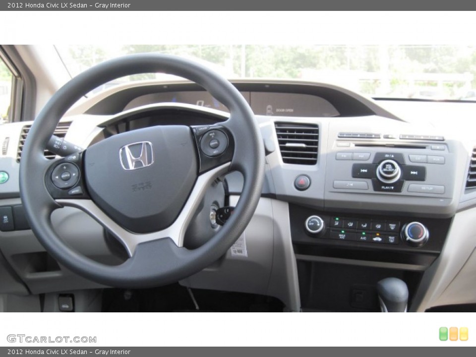 Gray Interior Dashboard for the 2012 Honda Civic LX Sedan #50374926
