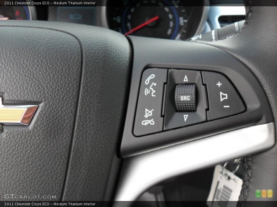 Medium Titanium Interior Controls for the 2011 Chevrolet Cruze ECO #50374932