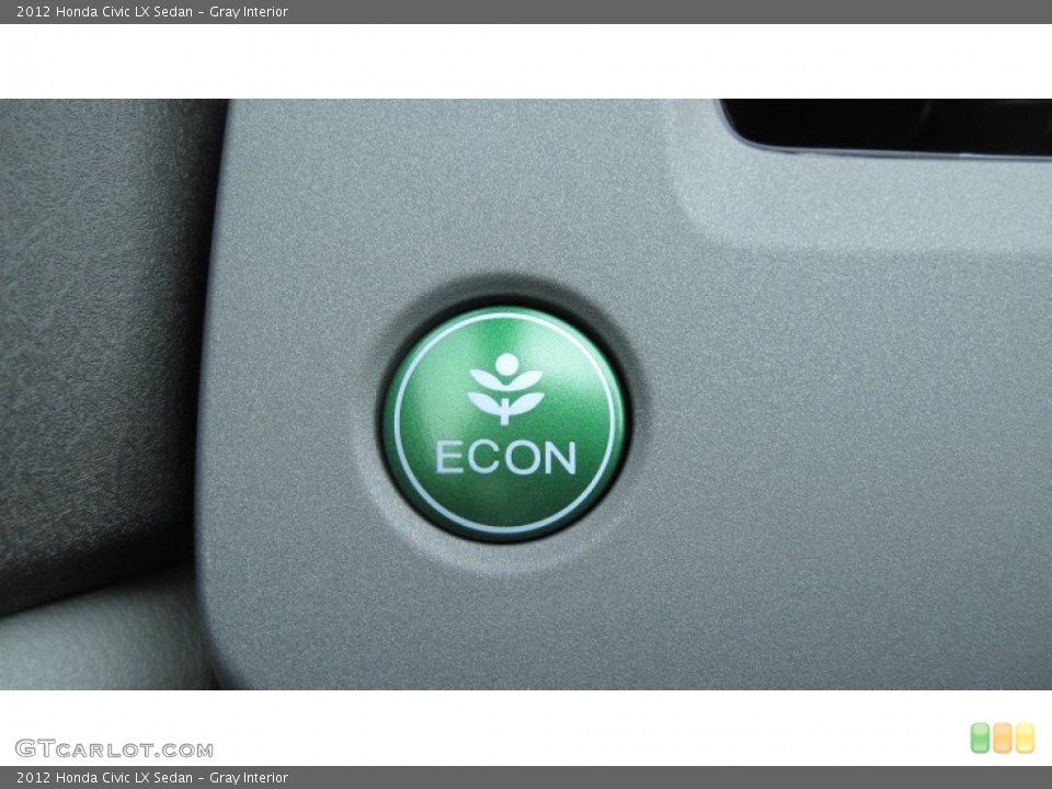 Gray Interior Controls for the 2012 Honda Civic LX Sedan #50374965