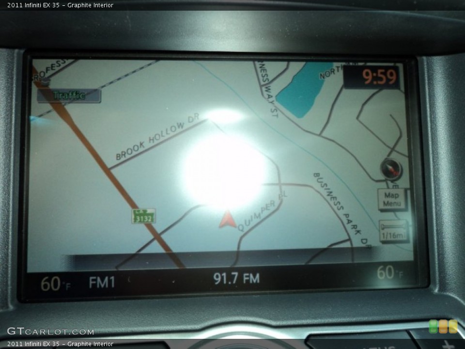 Graphite Interior Navigation for the 2011 Infiniti EX 35 #50375916