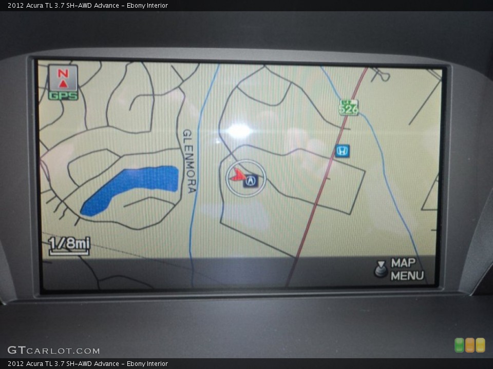 Ebony Interior Navigation for the 2012 Acura TL 3.7 SH-AWD Advance #50376015